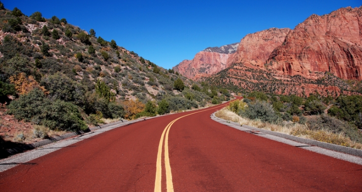 Kolob Canyon road