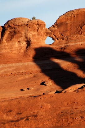 Delicate Arch shadow