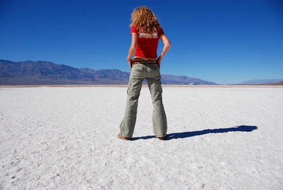 Isabelle at Badwater Basin