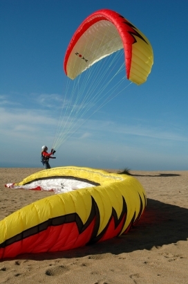 Séance gonflage sur la dune