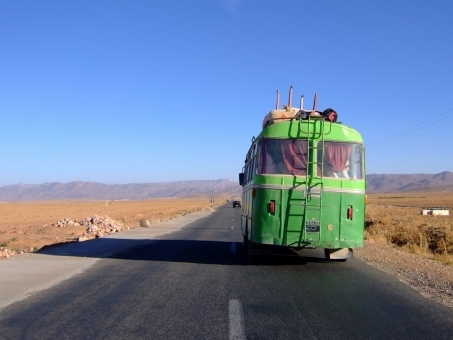 Sur la route entre Meknès et Erfoud