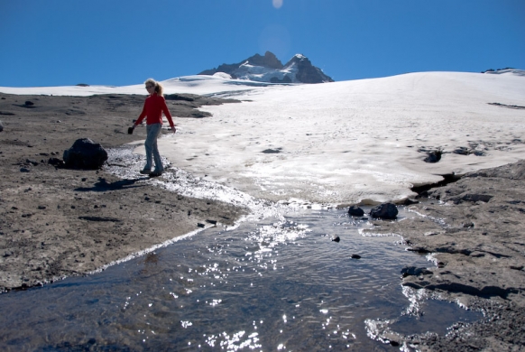 On a marché sur la glace