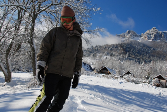 Première trace dans le jardin